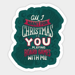 All I Want is You Playing Games with Me Sticker